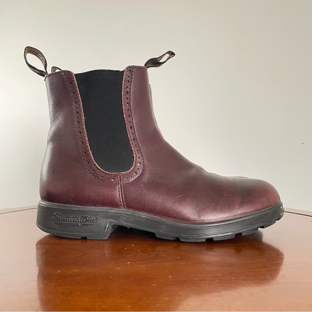 Blundstone Women's 1352 High Top Rustic Brown Leather Chelsea Boots | AU 6 - Picture 1 of 8